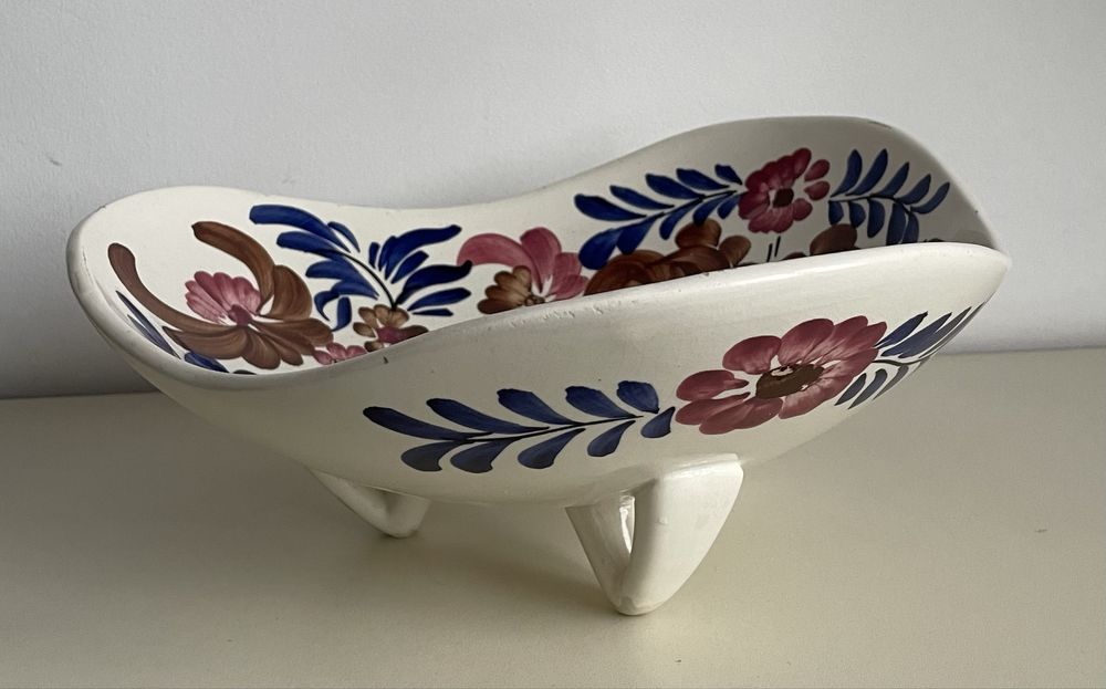 Fajans / Ceramika / Patera / Owocarka / Kosz na owoce / PRL Włocławek