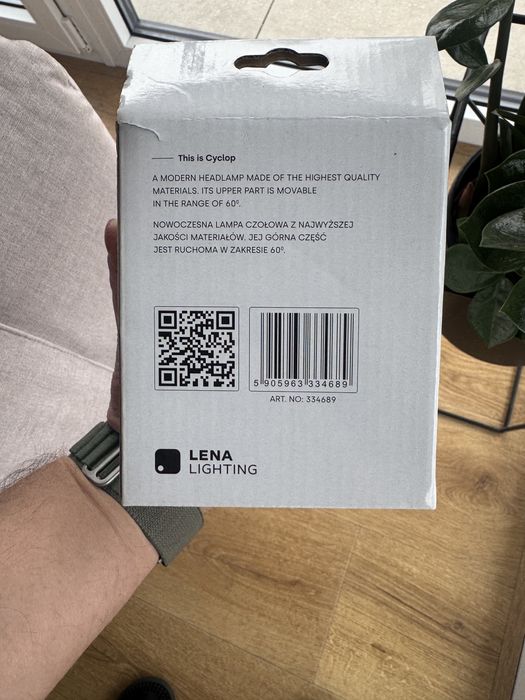 Lampa czołówka CYCLOP LED 334689 Lena Lighting