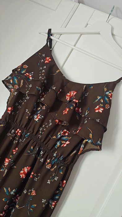 Sukienka boho w kwiaty L 40