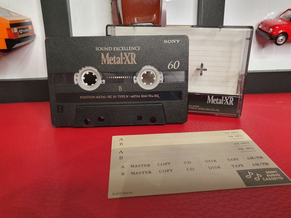 Kaseta magnetofonowa audio sony 60 metal xr najlepsza unikat