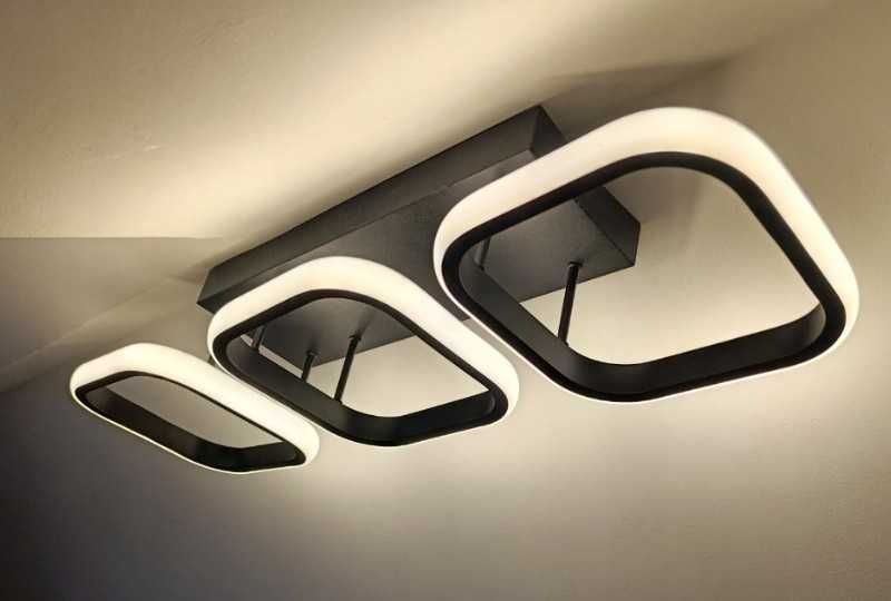 Lampa Sufitowa Wisząca Nowoczesna Plafon Regulacja Barwy 72W Pilot