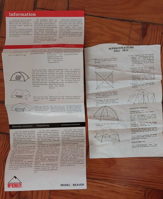 Tenda de campismo Mc Kinley -  3 pessoas