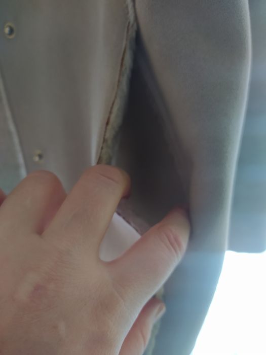 Kożuszek kremowy S/M