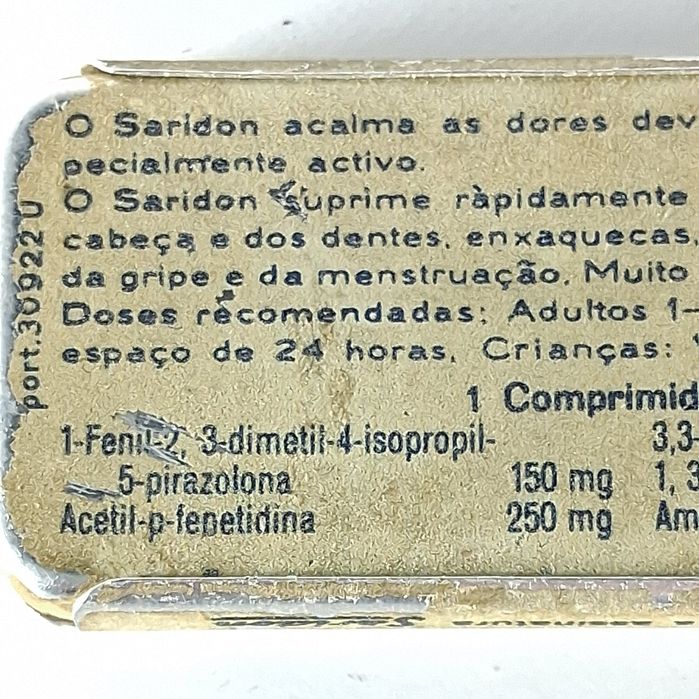 Lata antiga Saridon