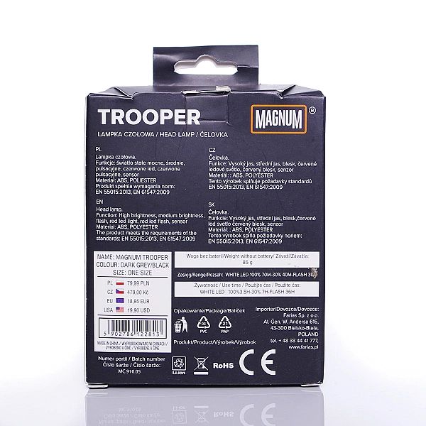 Latarka czołowa Magnum Trooper