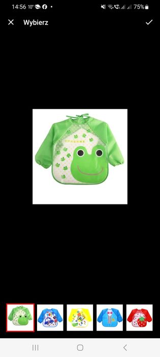 Wodoodporny śliniak fartuszek