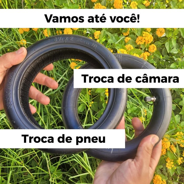 Câmara/pneu trotinete - troca em domicílio