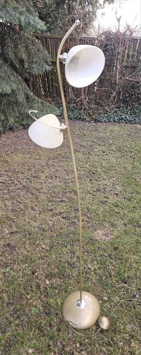 Lampa stojąca 147 cm, abażur szklany