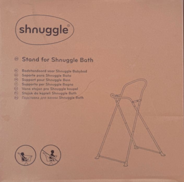 Banheira com suporte ergonómica de bebé SHNUGGLE