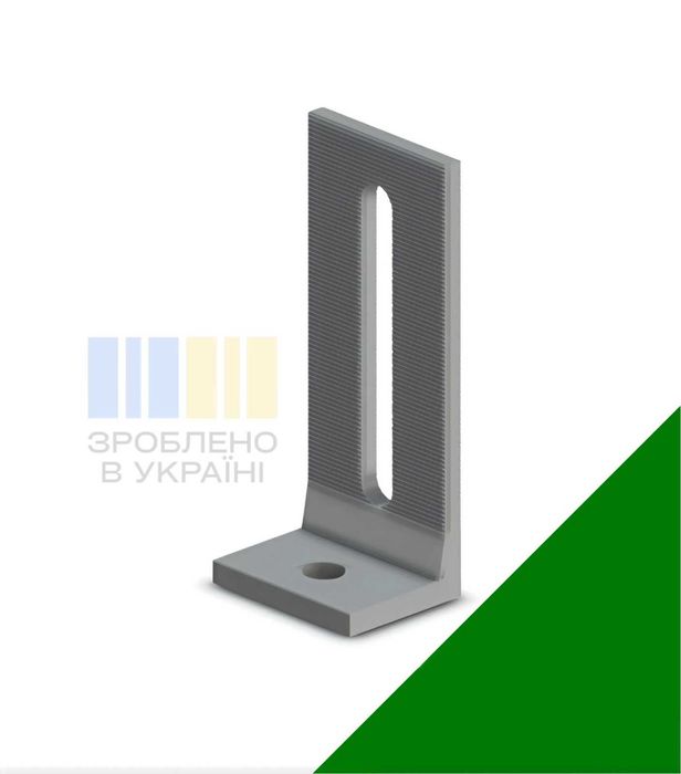 L- подібний кронштейн алюмінієвий 9342 (95*40*32 мм) під шпильку М10