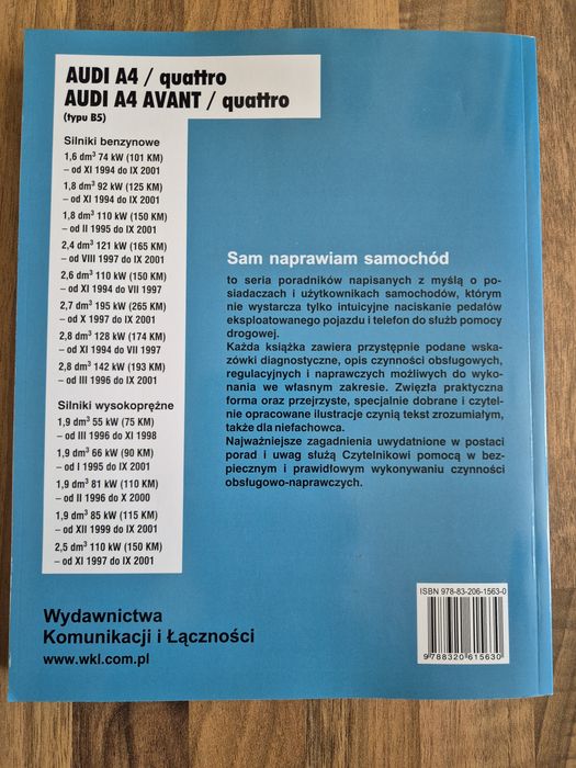 Audi A4 sam naprawiam instrukcja