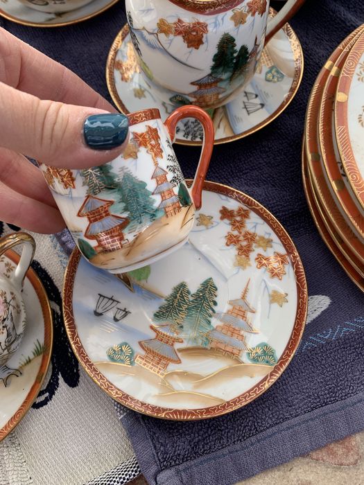 Conjunto café e chá chinês