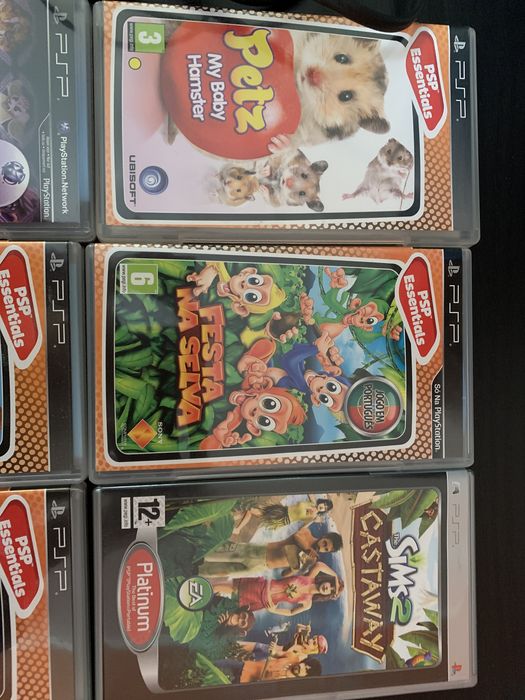 PSP in very good condition, without battery + charger + 6 games64170832514689124