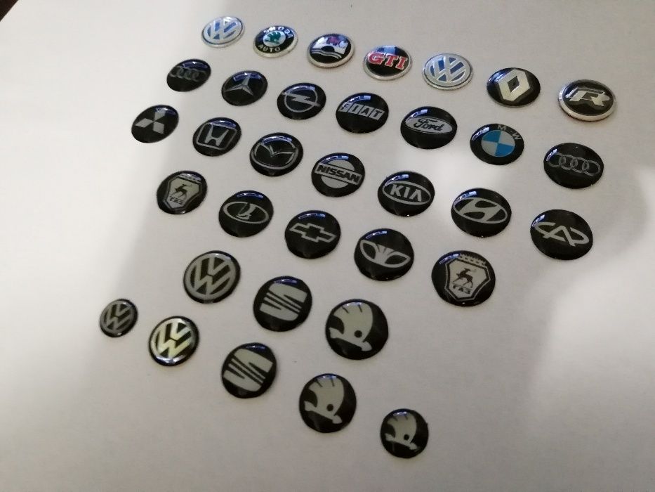 Логотипы на выкидной ключ VW, Skoda и др.(Ø10мм,Ø12мм,Ø14мм) от 2-х шт