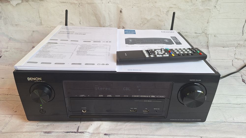 7.2 Denon AVR-X1100W Wi-fi  BT 4k/60p ARC Net radio spotify AirPlay