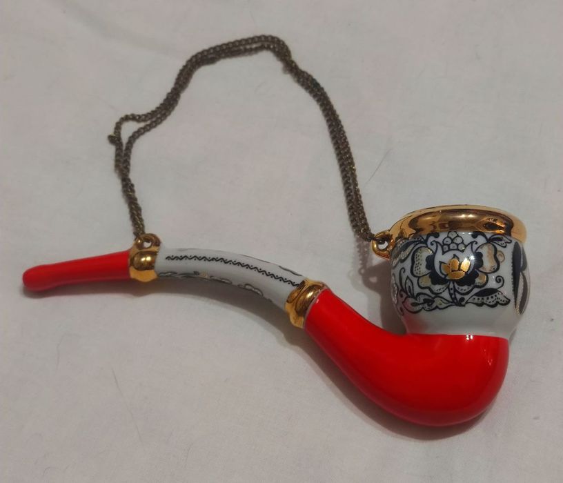 Трубка сувенирная форфоровая Киев