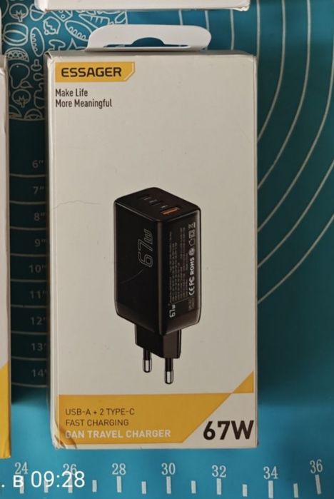 Essager PD 30 w, 67 Вт  зарядное устройство
