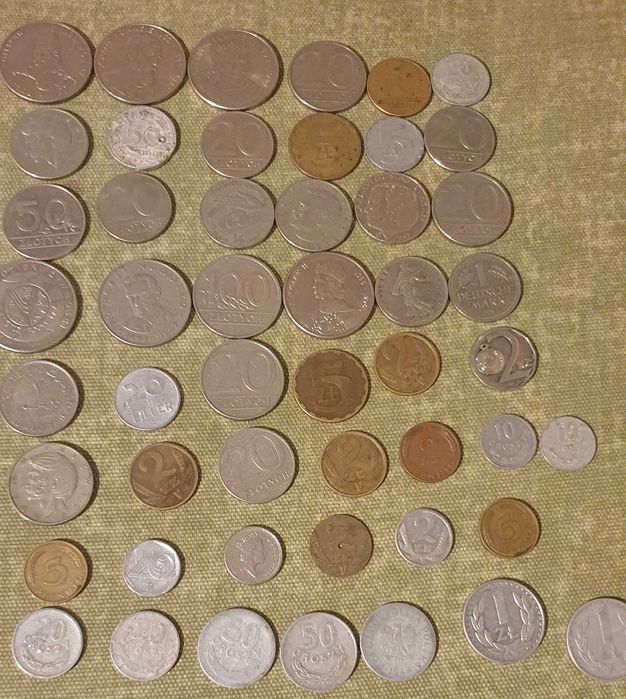 Sprzedam 52 monety z roku 1921 do 1990