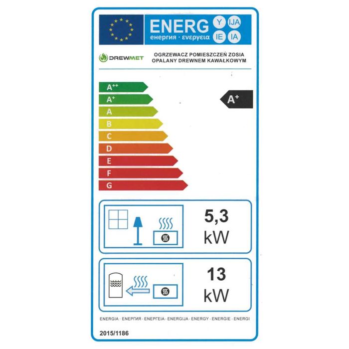 Piecokuchnia Zosia 13 kW - miejscowy ogrzewacz pomieszczeń - koza