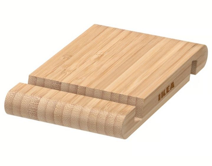 2 x Stojak, Podstawka bambusowa na telefon, tablet