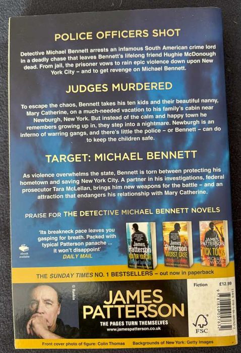 "I, Michael Bennett", James Patterson