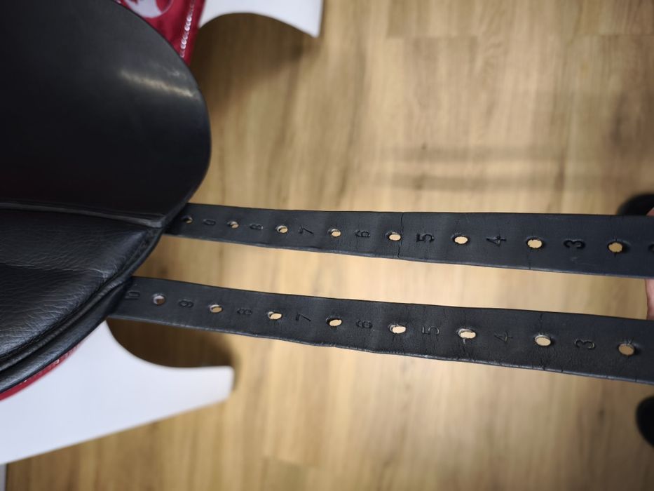 17,5 cali Thorowgood T8 ujeżdżeniowe Id.576 siodło wymienne łęki