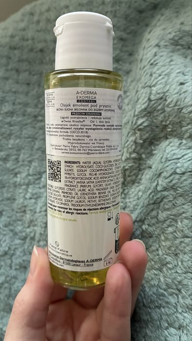 A-derma exomega olejek emolient 100ml