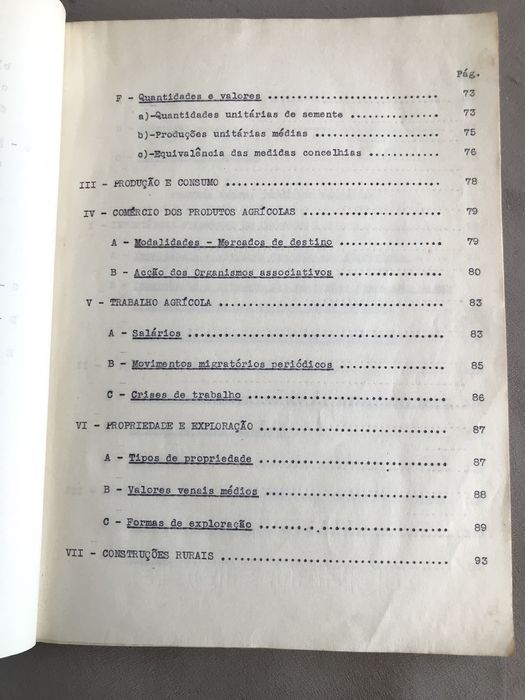 Inquerito Agricola e Florestal - Concelho de Baião