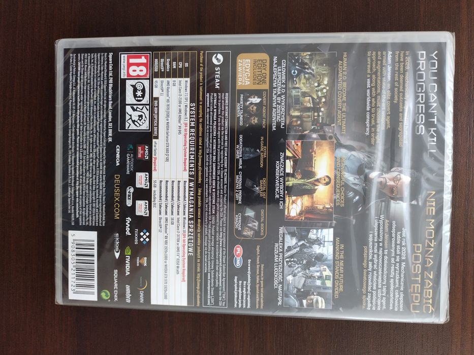 Deus Ex Mankind Divided Rozłam Ludzkości PC pudełko nowa folia