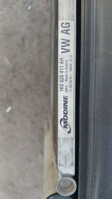 Радиатор охлаждения кондиционера вентилятор фольксваген гольф джета 5