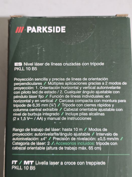 Laser com tripé parkside