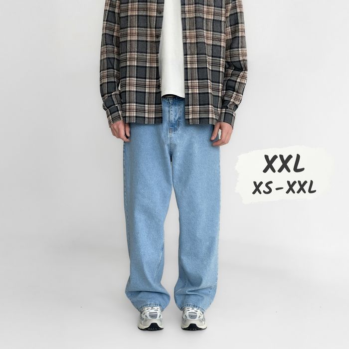 Джинси чоловічі baggy jeans, широкие джинсы мужские реп rap sk8 XXL