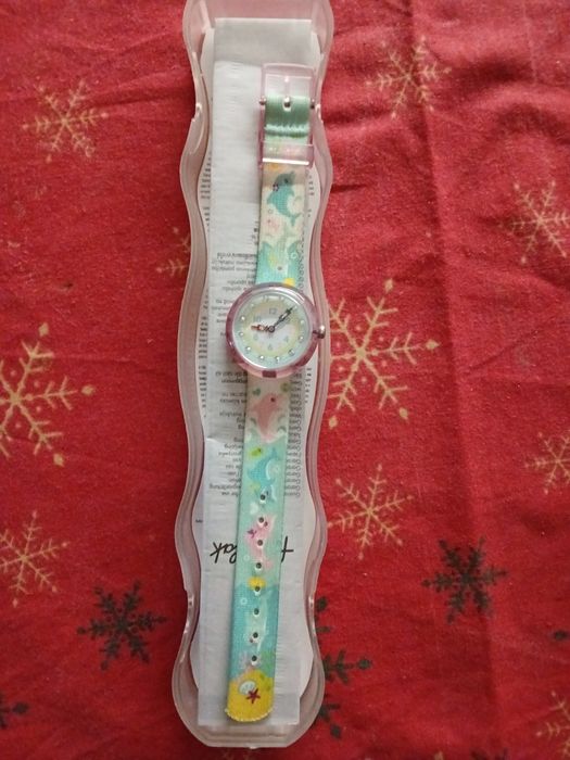 Flik flak Swatch- zepsuty zegarek dzieciecy