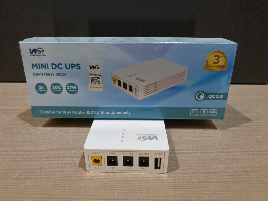 Оригінальний WGP 9 12 в 12 v 5V3A 49.95w 13500 дбж (mini ups) роутера