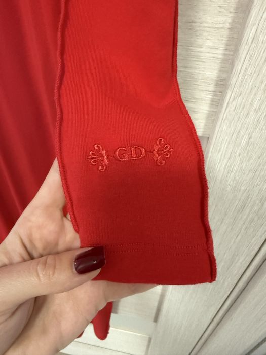 Жіноча червона сукня xs міді сукня goldi