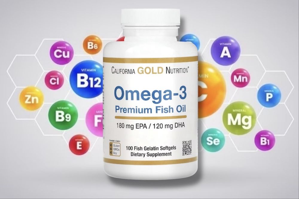 Риб’ячий жир омега-3 california omega 3 100 капсул