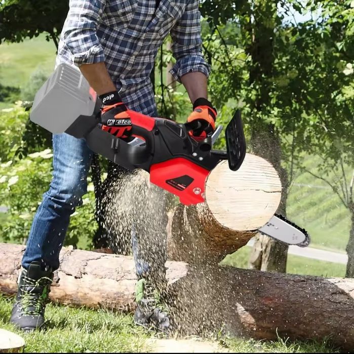 Motosserra com2 baterias mais carregador