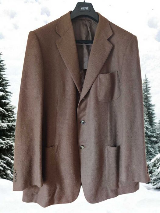 Ermenegildo Zegna мужской кашемировый пиджак