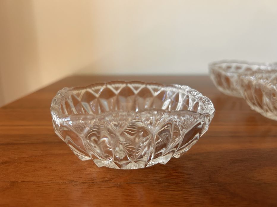 Taças pequenas (9) em vidro, anos 60