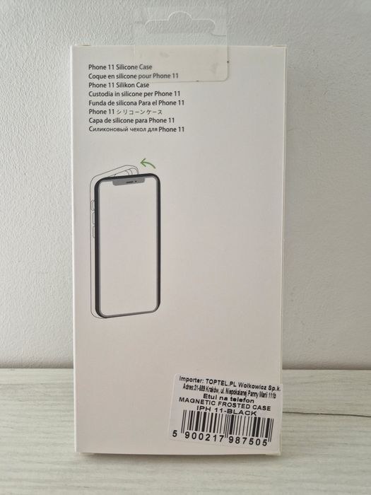 Magnetic Frosted Case do Iphone 11 Czarny