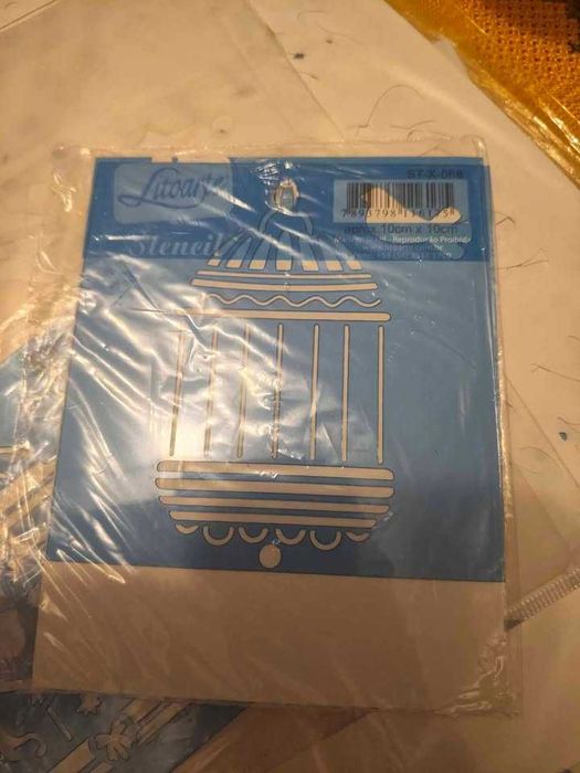 Stencil de pintura em tecido
