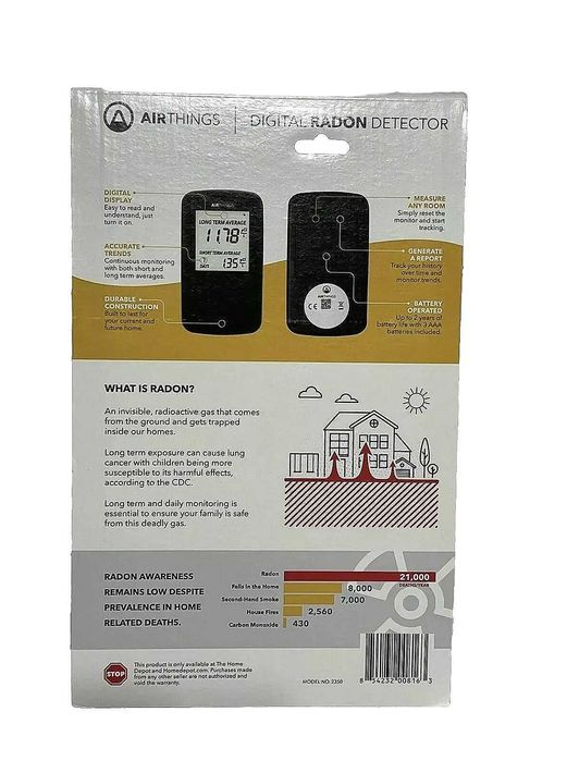 Бытовой анализатор радона Airthings Radon Detector 2350