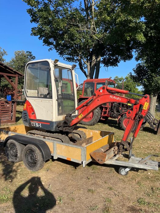 Minikoparka Kubota Kx 36-3 szybko złącze przyczepa