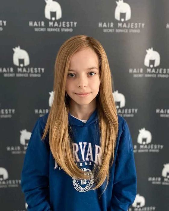 Peruka wlosy prawdziwe naturalne dziecięce Hair master