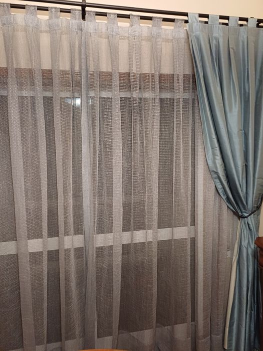 Cortinas e portiers azuis