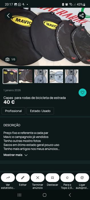 Acessórios para bicicletas oportunidades