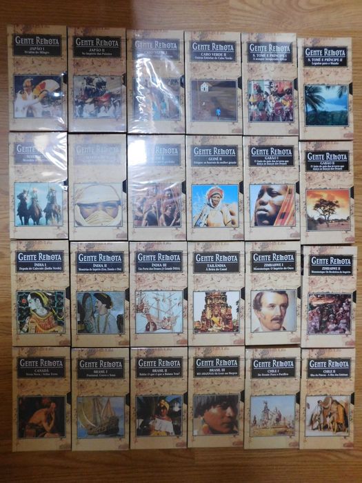 Enciclopédia 24 volumes cassete VHS - Gente Remota - Vários países