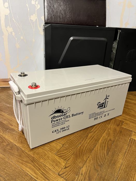 Аккумулятор для ДБЖ, ИБП. dbsolar AGM GEL 12V 200 Ah. Для инвертора