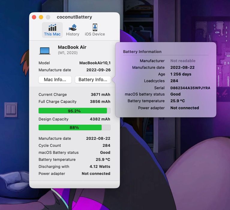 Macbook air m1 8/256