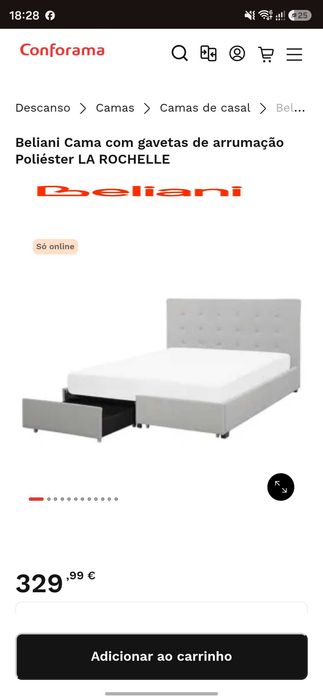 Cama de casal com colchão